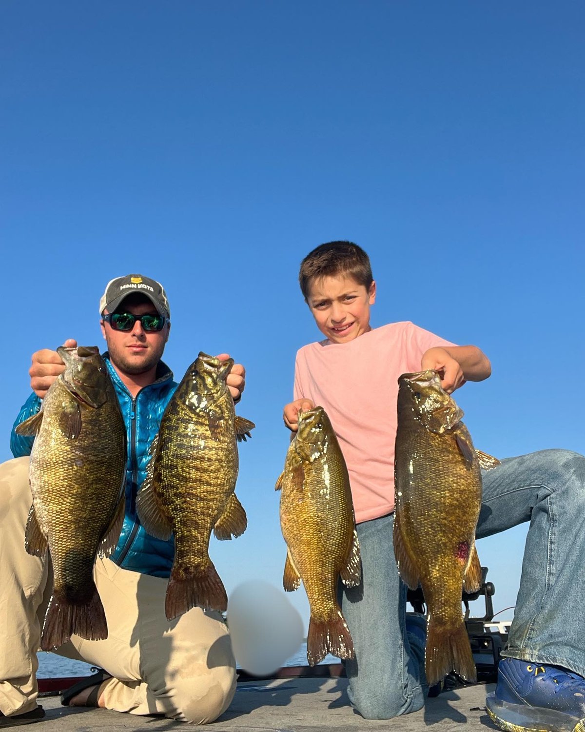 Father and son four-fish trip